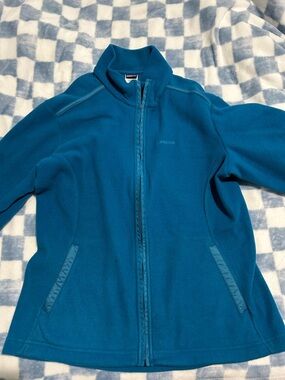 Patagonia Teal Blue Full-Zip Fleece Jacket